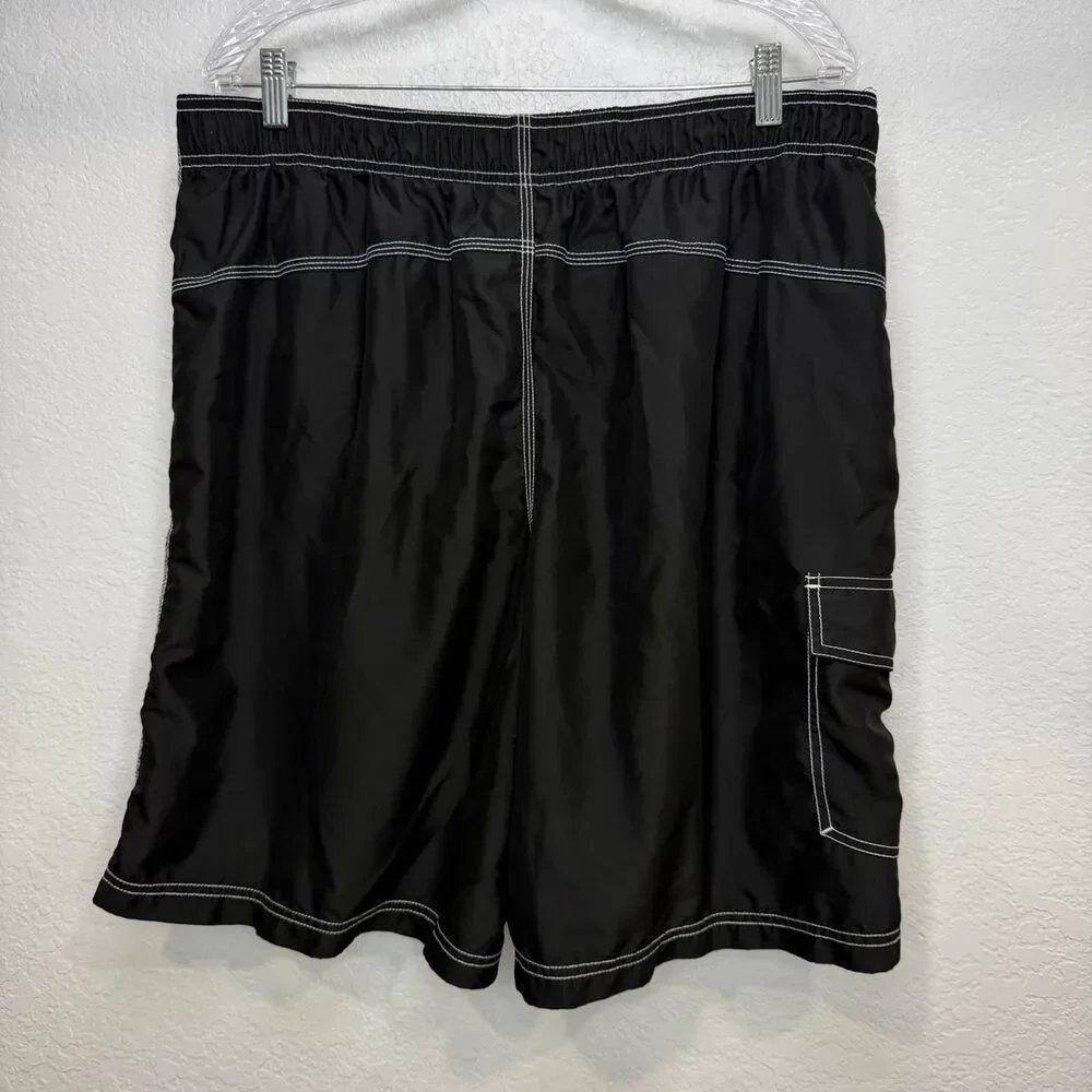 Joe-boxer Men's Black and Grey Swim-briefs-shorts
